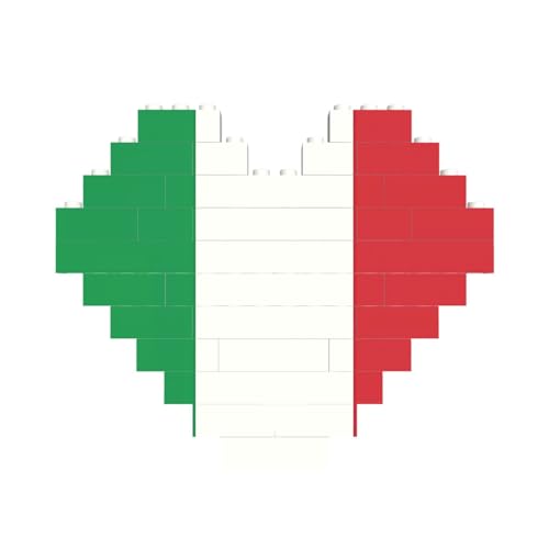 Italien Flagge Druck Baustein Block Puzzle Herzform â für Valentinstag, Geburtstag, Hochzeit Italien Flagge Druck Baustein Block Puzzle Herzform â für Valentinstag, Geburtstag, Hochzeit von JaoXer