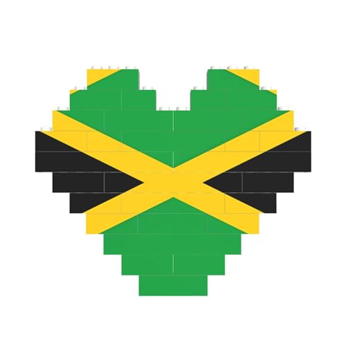 Jamaika Flagge Druck Baustein Block Puzzle Herzform â für Valentinstag, Geburtstag, Hochzeit Jamaika Flagge Druck Baustein Block Puzzle Herzform â für Valentinstag, Geburtstag, Hochzeit von JaoXer