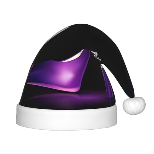 JaoXer Elegante lila High Heels Weihnachtsmütze - Plüsch weiche Kappe für Weihnachten, Neujahr, Halloween - Lebendige Kopfschmuck & Kopfbedeckung Supplies JaoXer Elegante lila High Heels Weihnachtsmütze - Plüsch weiche Kappe für Weihnachten, Neujahr, Halloween - Lebendige Kopfschmuck & Kopfbedeckung Supplies von JaoXer