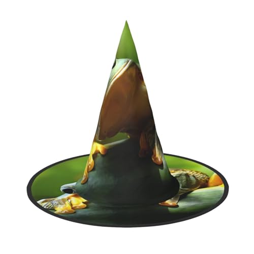 JaoXer Grüner Frosch Halloween Hut - Erwachsenenkostüm-Zubehör für Party & Maskerade, perfekt für Halloween, Karneval, Cosplay JaoXer Grüner Frosch Halloween Hut - Erwachsenenkostüm-Zubehör für Party & Maskerade, perfekt für Halloween, Karneval, Cosplay von JaoXer