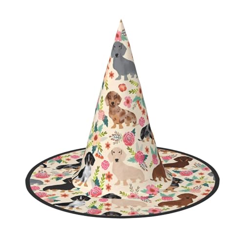 JaoXer Halloween-Hut mit Blumenmuster für Erwachsene, Kostümzubehör für Party und Maskerade, perfekt für Halloween, Karneval, Cosplay JaoXer Halloween-Hut mit Blumenmuster für Erwachsene, Kostümzubehör für Party und Maskerade, perfekt für Halloween, Karneval, Cosplay von JaoXer