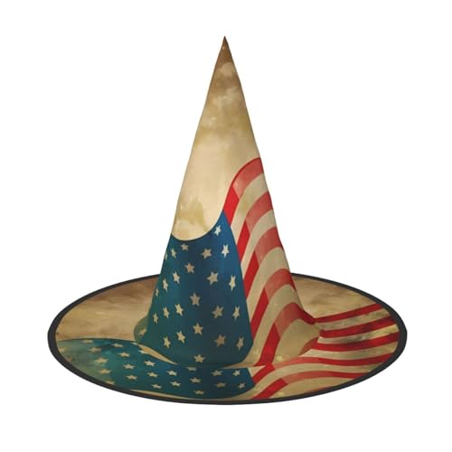 JaoXer Halloween-Hut mit amerikanischer Flagge, 4. Juli, USA-Motiv, Kostümzubehör für Erwachsene für Party und Maskerade, perfekt für Halloween, Karneval, Cosplay JaoXer Halloween-Hut mit amerikanischer Flagge, 4. Juli, USA-Motiv, Kostümzubehör für Erwachsene für Party und Maskerade, perfekt für Halloween, Karneval, Cosplay von JaoXer