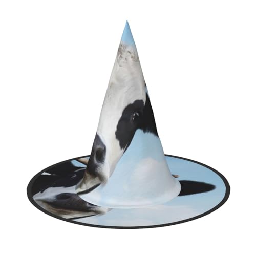 JaoXer Halloweenhut mit Kuhmuster, Erwachsenenkostüm-Zubehör für Party & Maskerade, perfekt für Halloween, Karneval, Cosplay von JaoXer