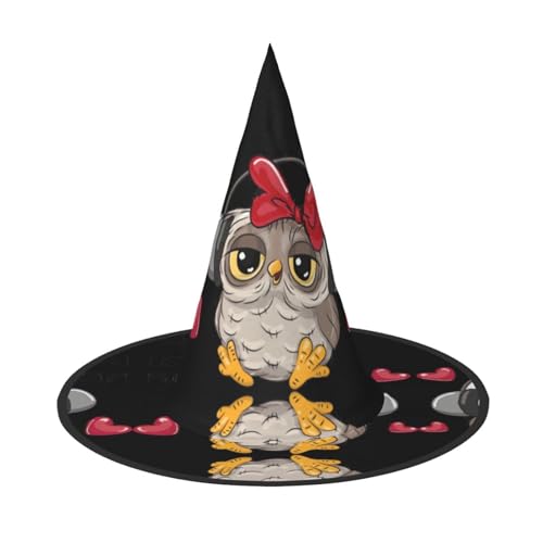 JaoXer Love Owl Halloween Hut - Erwachsenenkostüm-Zubehör für Party & Maskerade, perfekt für Halloween, Karneval, Cosplay von JaoXer
