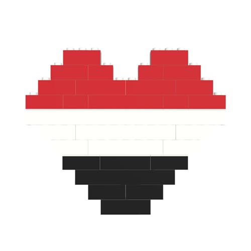 Jemenitische Flagge Druck Baustein Block Puzzle Herzform â für Valentinstag, Geburtstag, Hochzeit Jemenitische Flagge Druck Baustein Block Puzzle Herzform â für Valentinstag, Geburtstag, Hochzeit von JaoXer