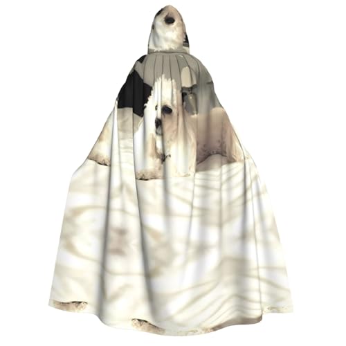 Kapuzenumhang für Erwachsene, Motiv: französischer Pudel, Kostüm, Cosplay, Zauberer-Thema, perfekt für Halloween, Ostern und Karnevalspartys Kapuzenumhang für Erwachsene, Motiv: französischer Pudel, Kostüm, Cosplay, Zauberer-Thema, perfekt für Halloween, Ostern und Karnevalspartys von JaoXer