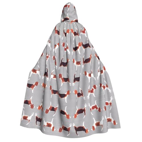 Kapuzenumhang mit Beagle-Muster für Erwachsene, Kostüm, Cosplay, Zauberer-Thema, perfekt für Halloween, Ostern und Karnevalspartys Kapuzenumhang mit Beagle-Muster für Erwachsene, Kostüm, Cosplay, Zauberer-Thema, perfekt für Halloween, Ostern und Karnevalspartys von JaoXer