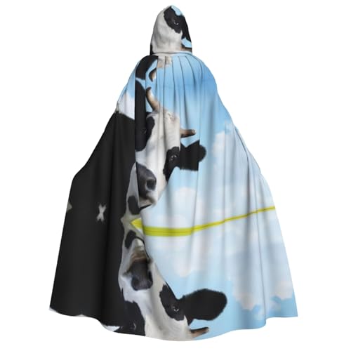 Kapuzenumhang mit Kuhmuster für Erwachsene, Kostüm, Cosplay, Zauberer-Thema, perfekt für Halloween, Ostern und Karnevalspartys Kapuzenumhang mit Kuhmuster für Erwachsene, Kostüm, Cosplay, Zauberer-Thema, perfekt für Halloween, Ostern und Karnevalspartys von JaoXer