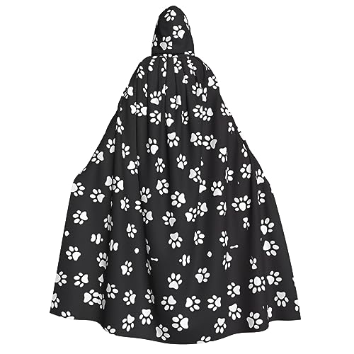 Kapuzenumhang mit Pfotenabdruck für Erwachsene, Kostüm, Cosplay, Zauberer-Themen-Umhang, perfekt für Halloween, Ostern und Karnevalspartys Kapuzenumhang mit Pfotenabdruck für Erwachsene, Kostüm, Cosplay, Zauberer-Themen-Umhang, perfekt für Halloween, Ostern und Karnevalspartys von JaoXer