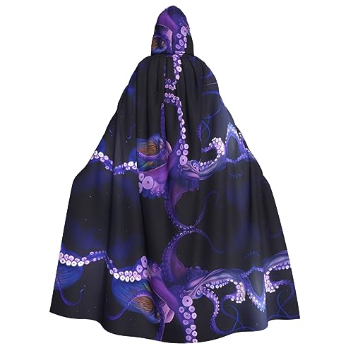 Lila Octopus Kapuzenumhang für Erwachsene, Kostüm, Cosplay, Zauberer-Themen-Umhang, perfekt für Halloween, Ostern, Karnevalspartys Lila Octopus Kapuzenumhang für Erwachsene, Kostüm, Cosplay, Zauberer-Themen-Umhang, perfekt für Halloween, Ostern, Karnevalspartys von JaoXer
