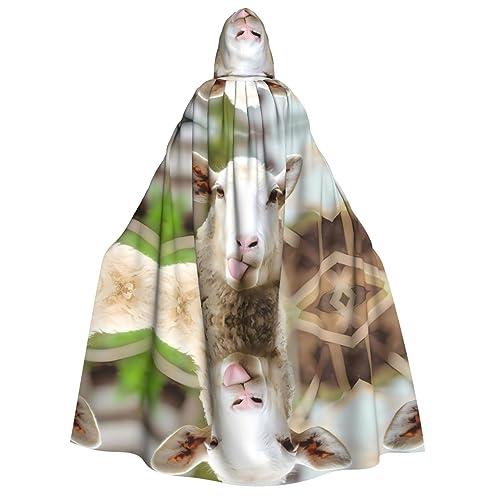 Lustiger Umhang mit frecher Schafzunge, niedliches Tier, Erwachsenenkostüm, Cosplay, Zauberer-Themen-Umhang, perfekt für Halloween, Ostern und Karnevalspartys Lustiger Umhang mit frecher Schafzunge, niedliches Tier, Erwachsenenkostüm, Cosplay, Zauberer-Themen-Umhang, perfekt für Halloween, Ostern und Karnevalspartys von JaoXer