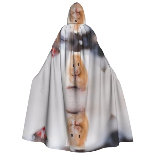 Maroon Hamster Kapuzenumhang für Erwachsene, Kostüm, Cosplay, Zauberer-Themen-Umhang, perfekt für Halloween, Ostern, Karnevalspartys Maroon Hamster Kapuzenumhang für Erwachsene, Kostüm, Cosplay, Zauberer-Themen-Umhang, perfekt für Halloween, Ostern, Karnevalspartys von JaoXer