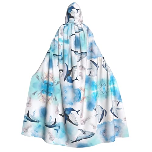 Meerwal und Quallen Erwachsene Kapuzenumhang Kostüm Cosplay Zauberer Motto Umhang Perfekt für Halloween, Ostern & Karneval Partys Meerwal und Quallen Erwachsene Kapuzenumhang Kostüm Cosplay Zauberer Motto Umhang Perfekt für Halloween, Ostern & Karneval Partys von JaoXer