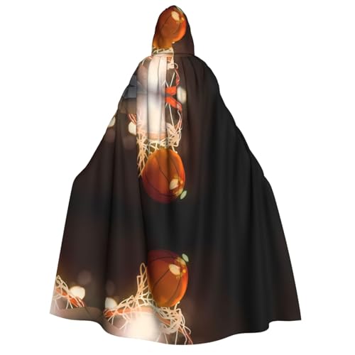 Nacht-Basketball-Umhang mit Kapuze für Erwachsene, Kostüm, Cosplay, Zauberer-Themen-Umhang, perfekt für Halloween, Ostern und Karnevalspartys Nacht-Basketball-Umhang mit Kapuze für Erwachsene, Kostüm, Cosplay, Zauberer-Themen-Umhang, perfekt für Halloween, Ostern und Karnevalspartys von JaoXer