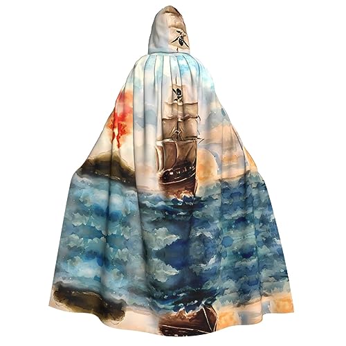 Nautischer Segelboot-Umhang mit Kapuze für Erwachsene, Kostüm, Cosplay, Zauberer-Themen-Umhang, perfekt für Halloween, Ostern und Karnevalspartys Nautischer Segelboot-Umhang mit Kapuze für Erwachsene, Kostüm, Cosplay, Zauberer-Themen-Umhang, perfekt für Halloween, Ostern und Karnevalspartys von JaoXer