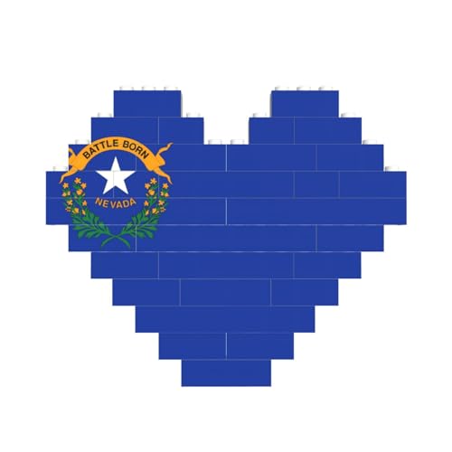 Nevada State Flag Print Building Brick Block Puzzle Heart Shaped â for Valentine's Day, Birthday, Wedding Nevada State Flag Print Building Brick Block Puzzle Heart Shaped â for Valentine's Day, Birthday, Wedding von JaoXer