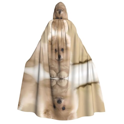 Niedlicher Zwergspitz-Umhang mit Kapuze für Erwachsene, Kostüm, Cosplay, Zauberer-Thema, perfekt für Halloween, Ostern und Karnevalspartys Niedlicher Zwergspitz-Umhang mit Kapuze für Erwachsene, Kostüm, Cosplay, Zauberer-Thema, perfekt für Halloween, Ostern und Karnevalspartys von JaoXer