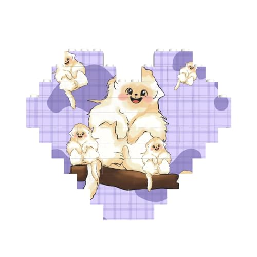 Niedlicher goldener Affen-Druck, Baustein-Puzzle, Herzform, für Valentinstag, Geburtstag, Hochzeit Niedlicher goldener Affen-Druck, Baustein-Puzzle, Herzform, für Valentinstag, Geburtstag, Hochzeit von JaoXer