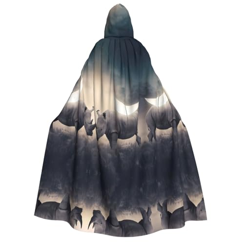 Rhino Kapuzenumhang für Erwachsene, Kostüm, Cosplay, Zauberer-Thema, perfekt für Halloween, Ostern und Karnevalspartys Rhino Kapuzenumhang für Erwachsene, Kostüm, Cosplay, Zauberer-Thema, perfekt für Halloween, Ostern und Karnevalspartys von JaoXer