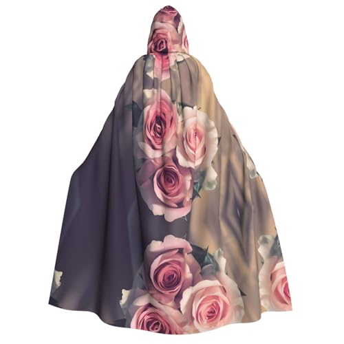 Rosen-Umhang mit Kapuze für Erwachsene, Kostüm, Cosplay, Zauberer-Thema, perfekt für Halloween, Ostern und Karnevalspartys Rosen-Umhang mit Kapuze für Erwachsene, Kostüm, Cosplay, Zauberer-Thema, perfekt für Halloween, Ostern und Karnevalspartys von JaoXer