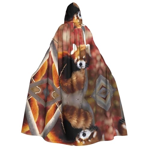 Roter Panda Kapuzenumhang für Erwachsene, Kostüm, Cosplay, Zauberer-Thema, Umhang – perfekt für Halloween, Ostern und Karnevalspartys Roter Panda Kapuzenumhang für Erwachsene, Kostüm, Cosplay, Zauberer-Thema, Umhang – perfekt für Halloween, Ostern und Karnevalspartys von JaoXer