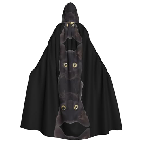 Schwarzer süßer Umhang mit Kapuze für Erwachsene, Kostüm, Cosplay, Zauberer-Thema, perfekt für Halloween, Ostern und Karnevalspartys Schwarzer süßer Umhang mit Kapuze für Erwachsene, Kostüm, Cosplay, Zauberer-Thema, perfekt für Halloween, Ostern und Karnevalspartys von JaoXer