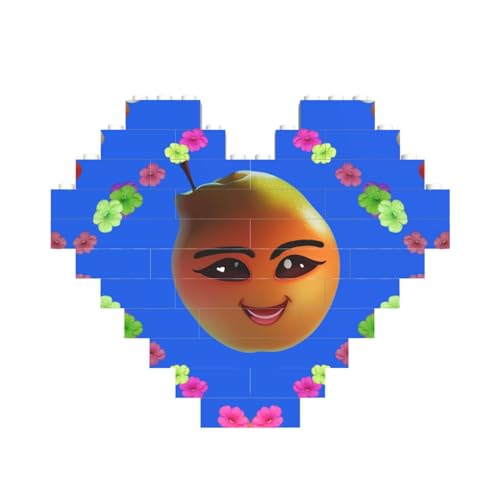 Smiley Yellow Birne Print Building Brick Block Puzzle Heart Shaped â for Valentine's Day, Birthday, Wedding Smiley Yellow Birne Print Building Brick Block Puzzle Heart Shaped â for Valentine's Day, Birthday, Wedding von JaoXer