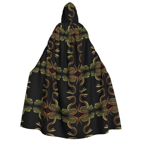 Snake Kapuzenumhang für Erwachsene, Kostüm, Cosplay, Zauberer-Thema, Umhang, perfekt für Halloween, Ostern und Karnevalspartys Snake Kapuzenumhang für Erwachsene, Kostüm, Cosplay, Zauberer-Thema, Umhang, perfekt für Halloween, Ostern und Karnevalspartys von JaoXer