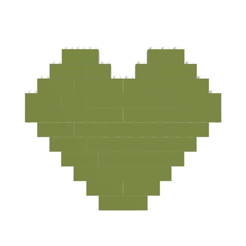 Solides dunkelgrünes Baustein-Puzzle in Herzform, für Valentinstag, Geburtstag, Hochzeit Solides dunkelgrünes Baustein-Puzzle in Herzform, für Valentinstag, Geburtstag, Hochzeit von JaoXer