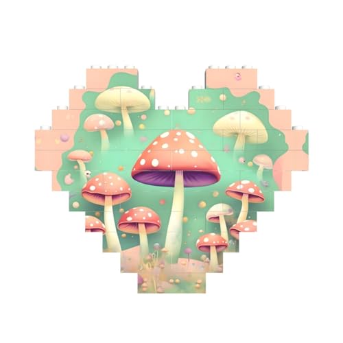 Traumpilz Druck Baustein Block Puzzle Herzform â für Valentinstag, Geburtstag, Hochzeit Traumpilz Druck Baustein Block Puzzle Herzform â für Valentinstag, Geburtstag, Hochzeit von JaoXer