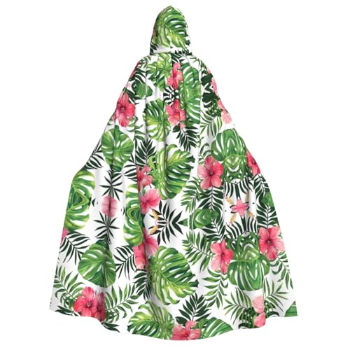 Tropical Leaves Kapuzenumhang für Erwachsene, Kostüm, Cosplay, Zauberer-Themen-Umhang, perfekt für Halloween, Ostern und Karnevalspartys Tropical Leaves Kapuzenumhang für Erwachsene, Kostüm, Cosplay, Zauberer-Themen-Umhang, perfekt für Halloween, Ostern und Karnevalspartys von JaoXer