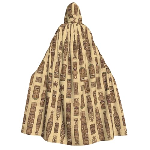 Vintage Aloha Tiki Muster Erwachsene Kapuzenumhang - Kostüm Cosplay Zauberer Motto Umhang - Perfekt für Halloween, Ostern & Karneval Partys Vintage Aloha Tiki Muster Erwachsene Kapuzenumhang - Kostüm Cosplay Zauberer Motto Umhang - Perfekt für Halloween, Ostern & Karneval Partys von JaoXer