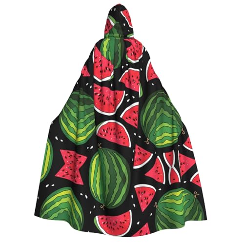 Wassermelonen-Umhang mit Kapuze für Erwachsene, Kostüm, Cosplay, Zauberer-Themen-Umhang, perfekt für Halloween, Ostern und Karnevalspartys Wassermelonen-Umhang mit Kapuze für Erwachsene, Kostüm, Cosplay, Zauberer-Themen-Umhang, perfekt für Halloween, Ostern und Karnevalspartys von JaoXer