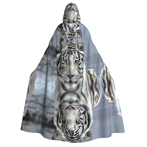 Weißer Tiger Kapuzenumhang für Erwachsene, Kostüm, Cosplay, Zauberer-Themen-Umhang, perfekt für Halloween, Ostern und Karnevalspartys Weißer Tiger Kapuzenumhang für Erwachsene, Kostüm, Cosplay, Zauberer-Themen-Umhang, perfekt für Halloween, Ostern und Karnevalspartys von JaoXer