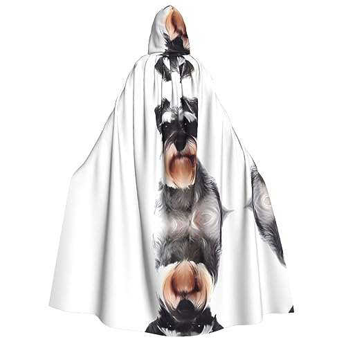 Well-Behaved Schnauzer Erwachsene Kapuzenumhang - Kostüm Cosplay Zauberer Motto Umhang - Perfekt für Halloween, Ostern & Karneval Partys von JaoXer
