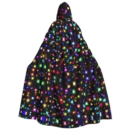 Wunderschöner, farbenfroher Umhang mit Kapuze für Erwachsene, Kostüm, Cosplay, Zauberer-Thema, perfekt für Halloween, Ostern und Karnevalspartys Wunderschöner, farbenfroher Umhang mit Kapuze für Erwachsene, Kostüm, Cosplay, Zauberer-Thema, perfekt für Halloween, Ostern und Karnevalspartys von JaoXer