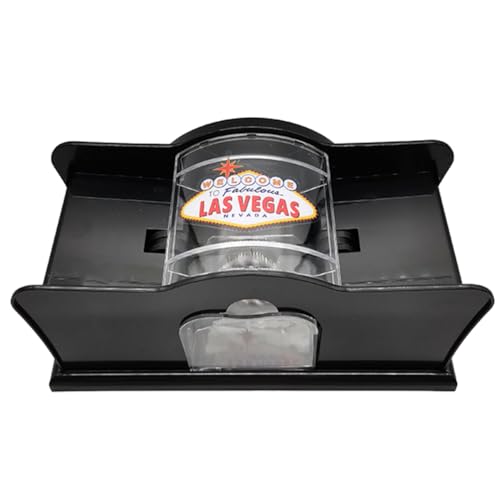 Jaqperd Manueller Kartenmischer, Poker-Mischmaschine, Kartenhalter, Einfaches Handkurbelsystem, Kartenmischer, Schwarz Jaqperd Manueller Kartenmischer, Poker-Mischmaschine, Kartenhalter, Einfaches Handkurbelsystem, Kartenmischer, Schwarz von Jaqperd