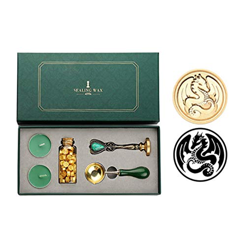 JasCherry Siegelwachs Perlen Set, Wachs Siegel Kit, komplettes Wachssiegel-Kit mit Kerzen Stempel Löffel, Haftwachs für Porto-Briefe Antike Manuskript-Grußkarten Hochzeitseinladung JasCherry Siegelwachs Perlen Set, Wachs Siegel Kit, komplettes Wachssiegel-Kit mit Kerzen Stempel Löffel, Haftwachs für Porto-Briefe Antike Manuskript-Grußkarten Hochzeitseinladung von JasCherry