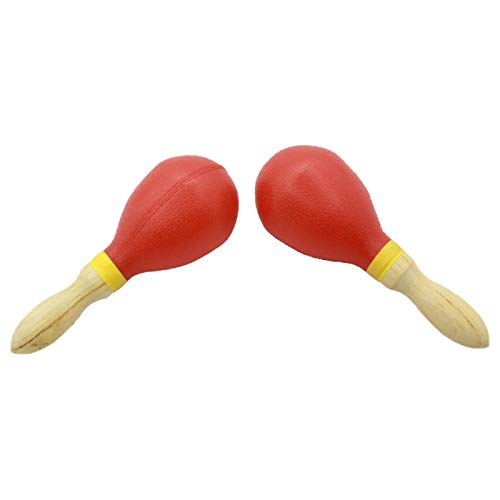 Jasaly 1 Paar Tragbare Kunststoff Maracas Eier SchüTtler Sand Hammer Rasseln Percussion Musik ZubehöR Jasaly 1 Paar Tragbare Kunststoff Maracas Eier SchüTtler Sand Hammer Rasseln Percussion Musik ZubehöR von Jasaly