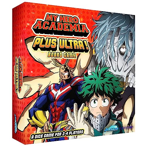 My Hero Academia Plus, Ultra-Brett, Strategiespiel für Erwachsene und Jugendliche, ab 14 Jahren, 2–4 Spieler, durchschnittliche Spielzeit 30 Minuten, hergestellt von Jasco Games von Jasco Games