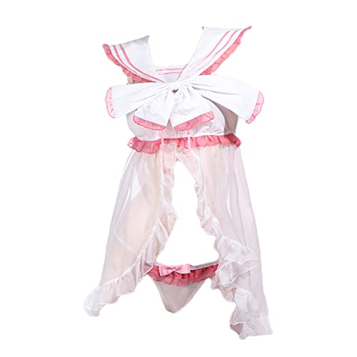Damen Cosplay Dessous Freche Kawaii Kleidung Japanisches Schulmädchen Kostüm Lolita Pyjamas Anime Bikini Süßes Kleid von JasmyGirls