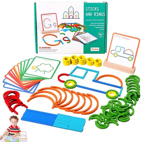 Jastown Kreatives Holzpuzzle St?cke & Ringe,formanpassungsspiel,Montessori Spielzeug ab 3 4 5 6 Jahre,Tangram Kinder,konzentrationsspiele lernspiele ab 4 5 6 Jahre,steckspiel holzpuzzle Kinder Jastown Kreatives Holzpuzzle St?cke & Ringe,formanpassungsspiel,Montessori Spielzeug ab 3 4 5 6 Jahre,Tangram Kinder,konzentrationsspiele lernspiele ab 4 5 6 Jahre,steckspiel holzpuzzle Kinder von Jastown