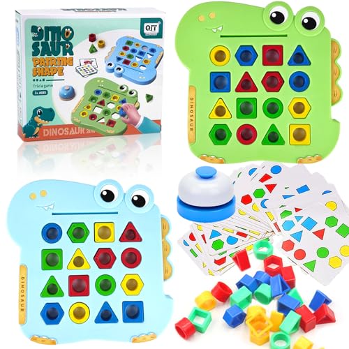 Jastown Puzzle Shape Matching Game,formanpassung Spiel farbsensorisches lernspielzeug,spielzeuge zum formenlernen,Color Matching Toys,Form Matching Montessori Spielzeug für 3 4 5 6 7 jährige Kinder von Jastown