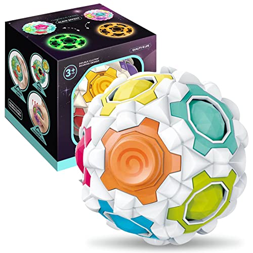 Rotatable Magic Rainbow Puzzle Ball,Zappel Puzzle Ball,Muskelmassagebugel entspannen,Speed Cube Rolling 3D Puzzle Ball,Pädagogische Spielzeug,Stress Relief Magic Ball für Kinder Erwachsene (A) von Jastown