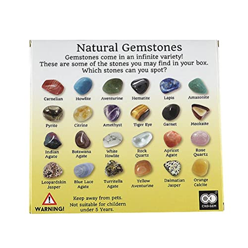 20pcs Mini Crystal Mineral Rock Steinkollektion Spielzeug für Geburtstage, Partys Edelsteinausbildung, Stein, Stein (Rosa) von Jauarta