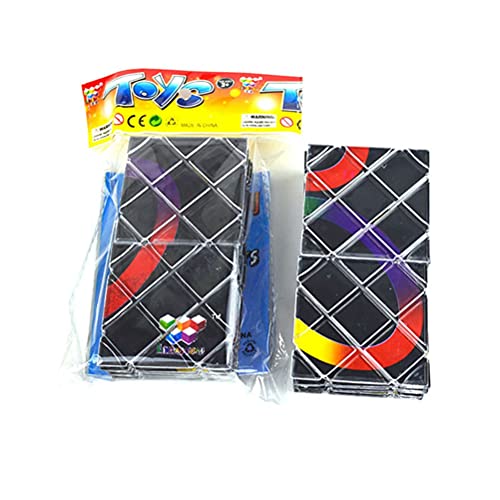 8 Panels Folding Puzzle Cubes Twisty Cubo Magico Professionelle Cube Klassisches Spielzeug (Schwarz b) von Jauarta