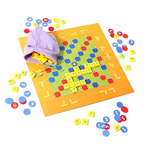 Brieftechnik -Brettspiel, Interaktives Farbenfrohes Bildungsspielzeug für mit Englischem Worten Rechtschreibspiel, für Familien, Verbesserung der Kommunikation von Elternkindern von Jauarta