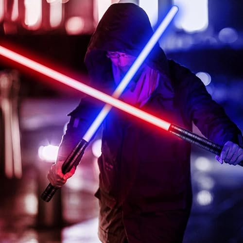 FX Lichtschwert Metall, 77cm Laserschwert,RGB 7 Farbe Metall Lichtschwert,Simulierter Filmkampf-Soundfonts, Metallgriff Lichtschwerter für Erwachsene Kinder, Halloween Cosplay FX Lichtschwert Metall, 77cm Laserschwert,RGB 7 Farbe Metall Lichtschwert,Simulierter Filmkampf-Soundfonts, Metallgriff Lichtschwerter für Erwachsene Kinder, Halloween Cosplay von Jauarta