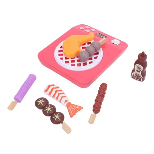 Grill Grill Spielzeugset - Realistische BBQ Grill Playset, Robustes ABS -Material, So Tun Spiele Grillset, Kompakt und Leicht zu Tragen, Spaß zu Hause oder Unterwegs von Jauarta