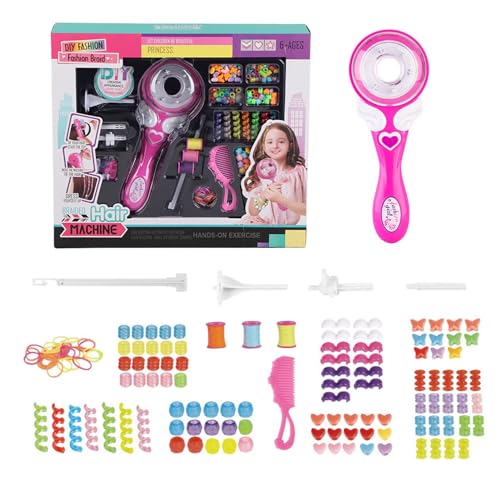 Hair Braiding Kit, Automatic Hair Braider Electric Hair Braider Automatic Hair Braider Tool Hair Twister Machine Hair Braiding Machine Styling DIY Tool Twister Frisur Tools Kit for Teen Girls von Jauarta